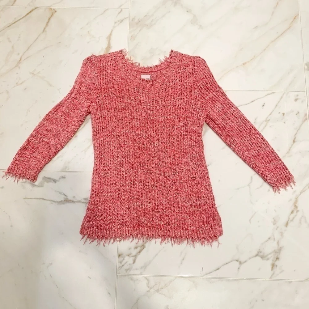 NIC & Zoe Fringe hems sweater
